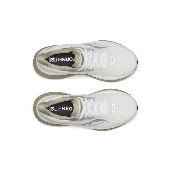 NEW SAUCONY men\'s triumph 23 shoe in white/laurel main image 5